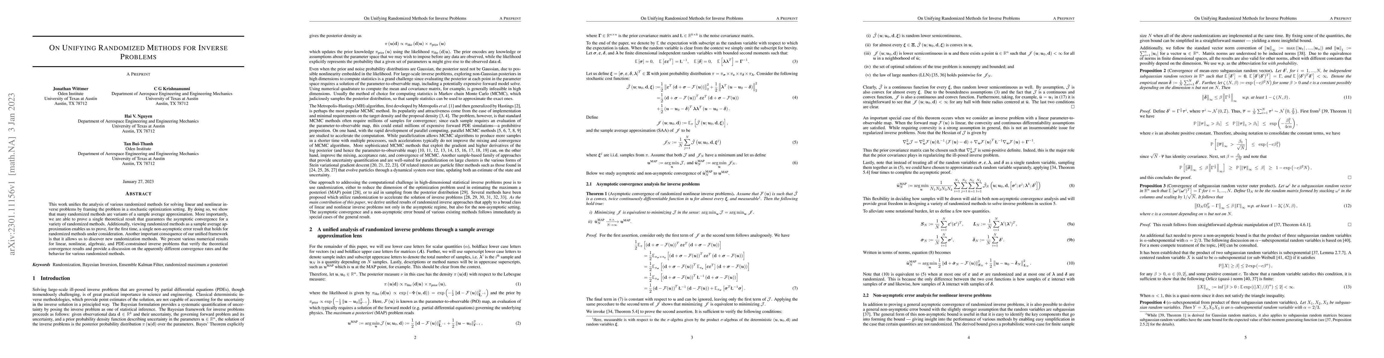 Thumbnail for On Unifying Randomized Methods For Inverse Problems