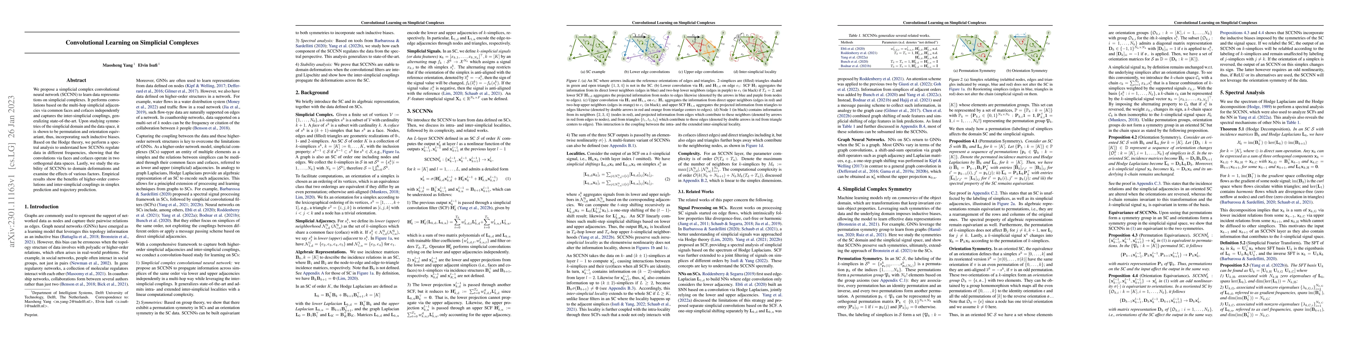 Thumbnail for Convolutional Learning on Simplicial Complexes