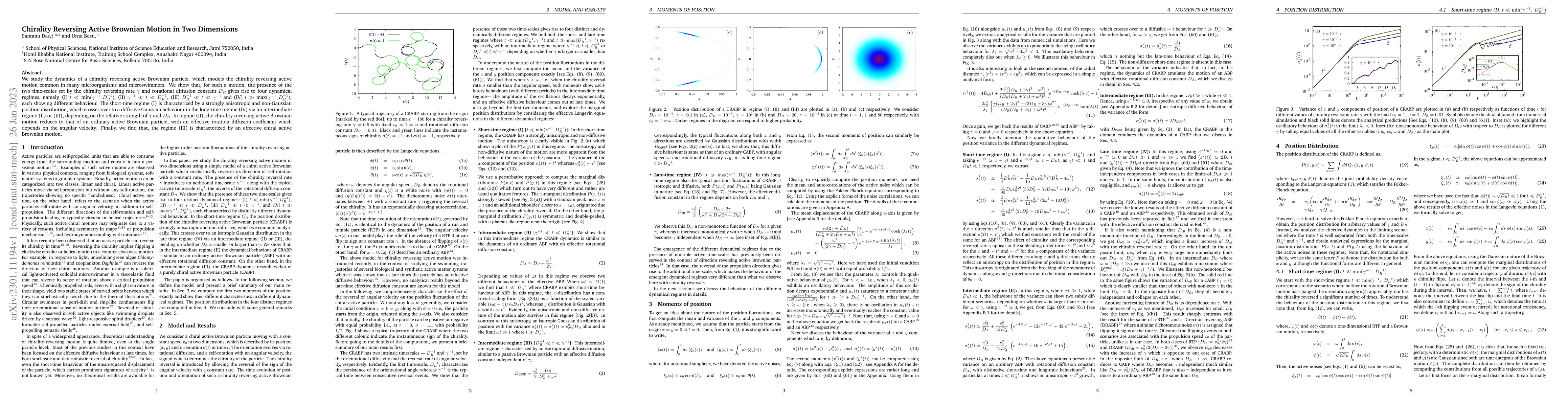 Thumbnail for Chirality Reversing Active Brownian Motion in Two Dimensions