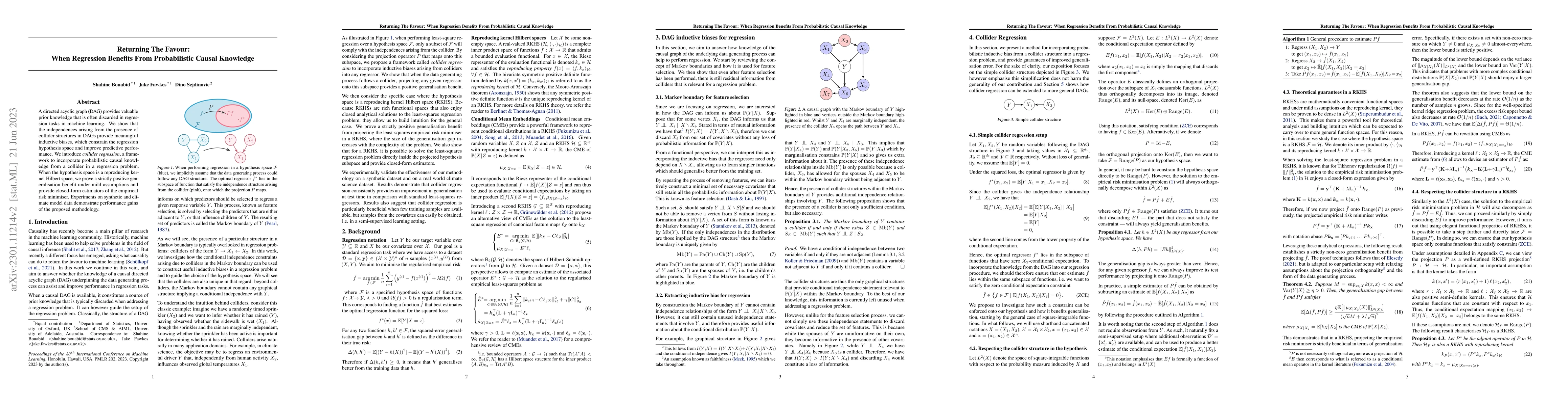 Thumbnail for Returning The Favour: When Regression Benefits From Probabilistic Causal
  Knowledge