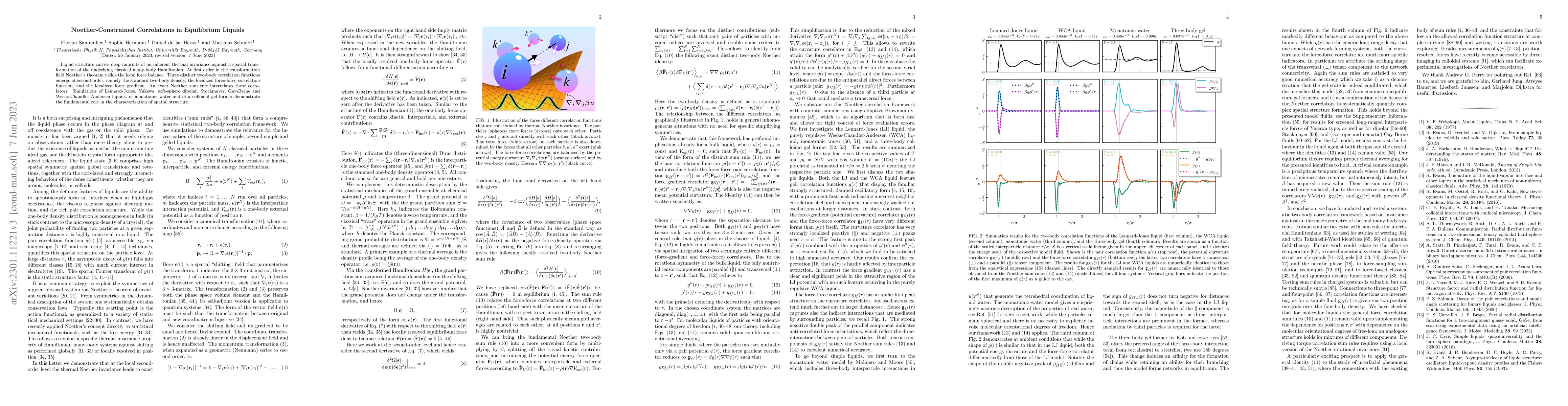 Thumbnail for Noether-Constrained Correlations in Equilibrium Liquids