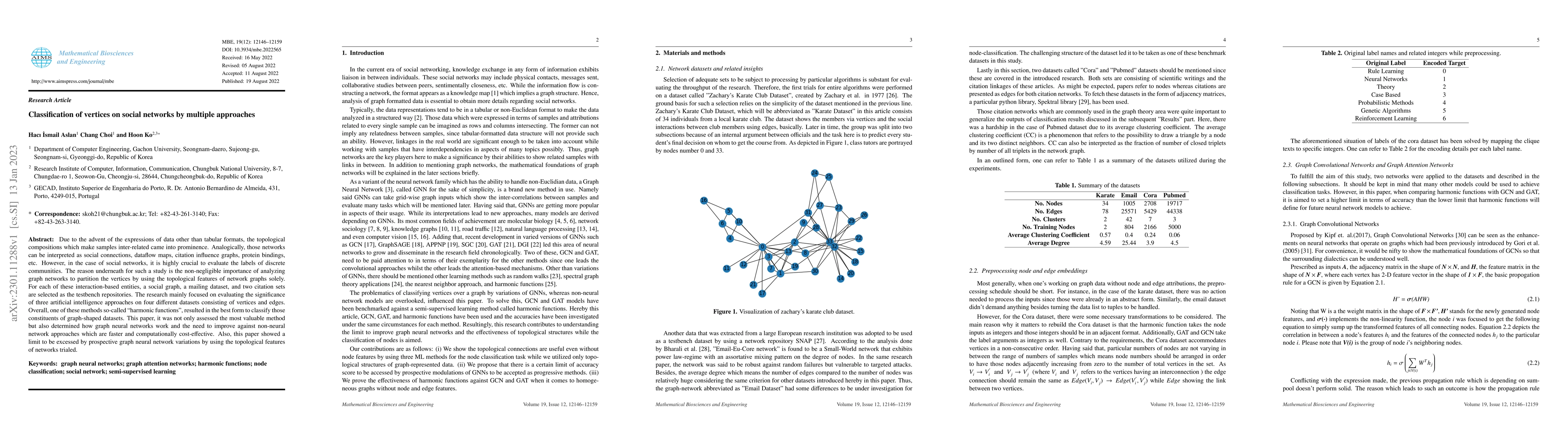 Thumbnail for Classification of vertices on social networks by multiple approaches