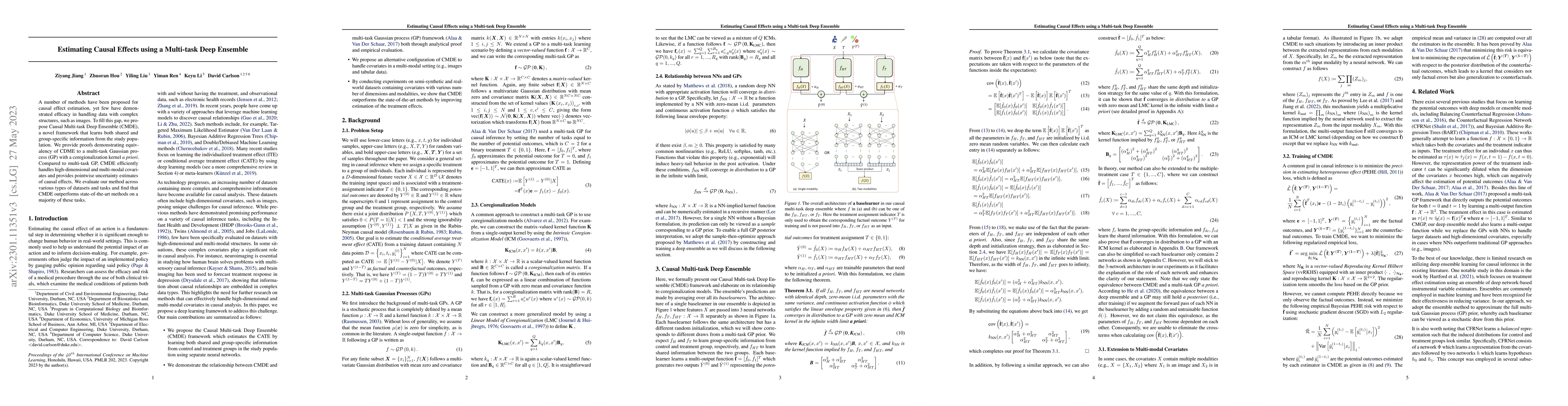 Thumbnail for Estimating Causal Effects using a Multi-task Deep Ensemble