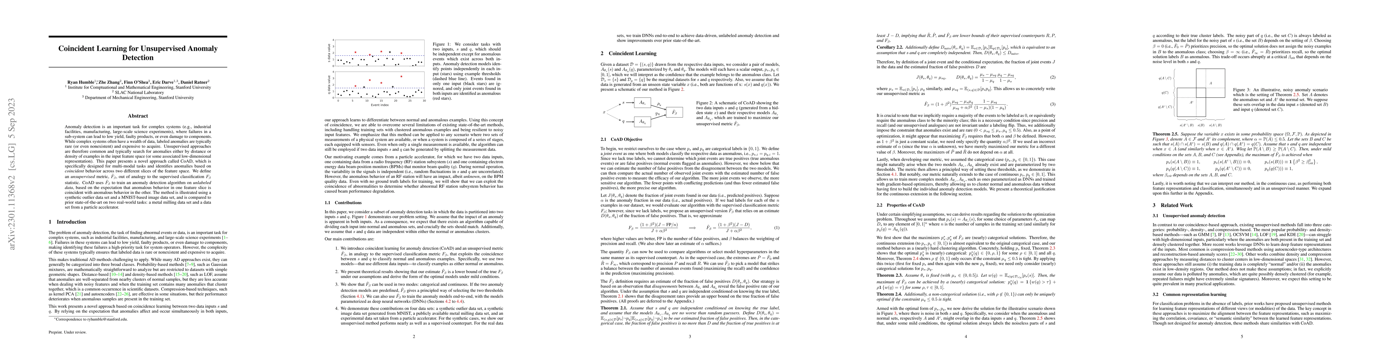 Thumbnail for Coincident Learning for Unsupervised Anomaly Detection