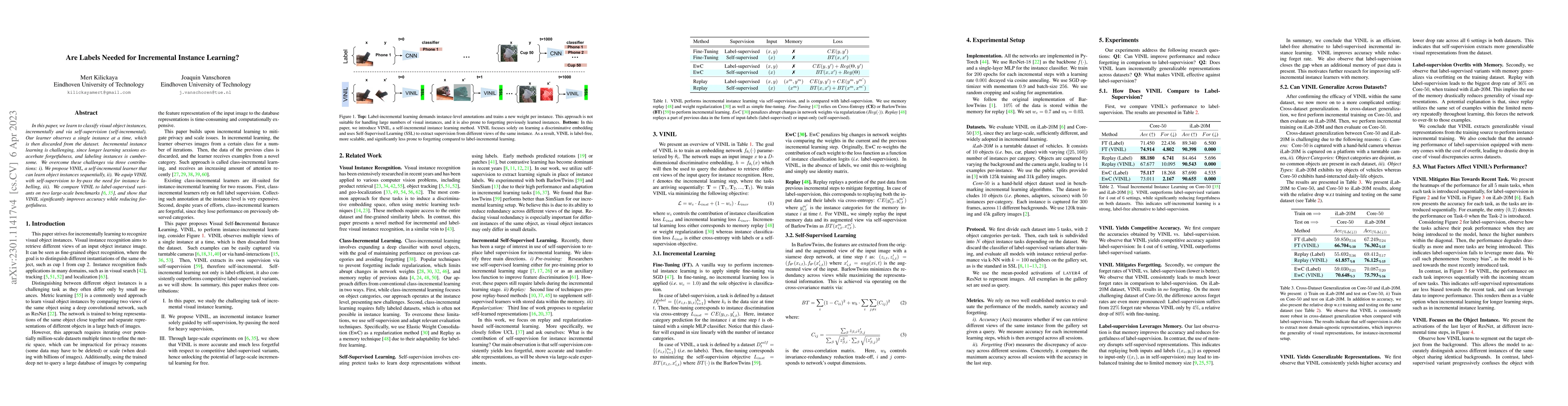 Thumbnail for Are Labels Needed for Incremental Instance Learning?