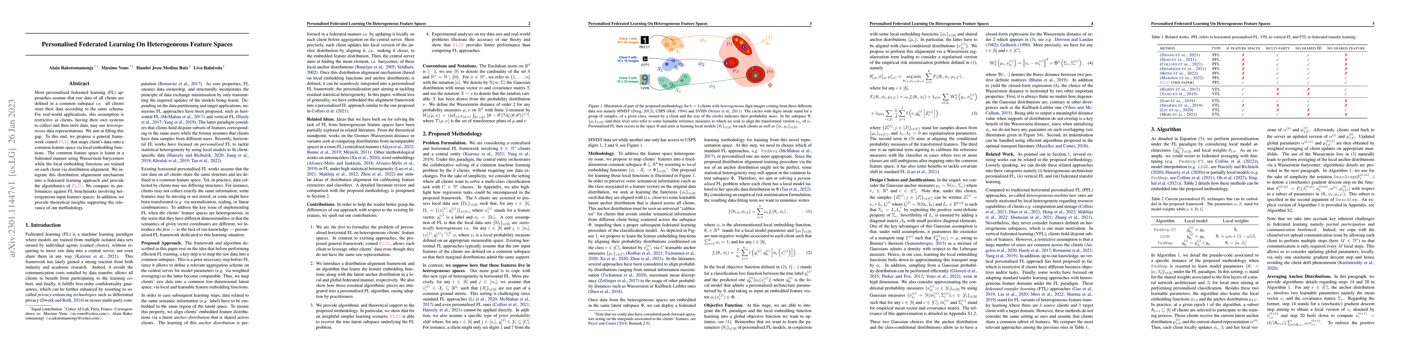 Thumbnail for Personalised Federated Learning On Heterogeneous Feature Spaces