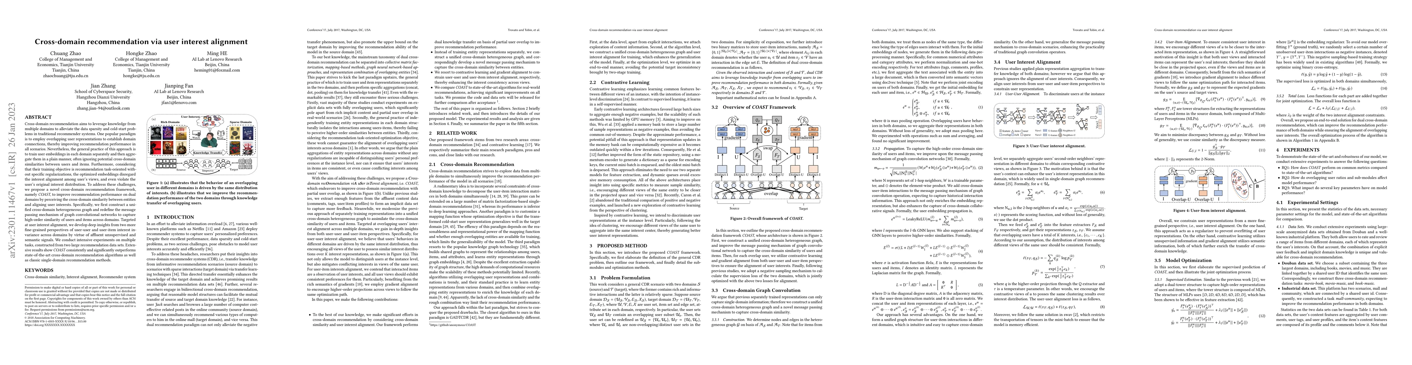 Thumbnail for Cross-domain recommendation via user interest alignment