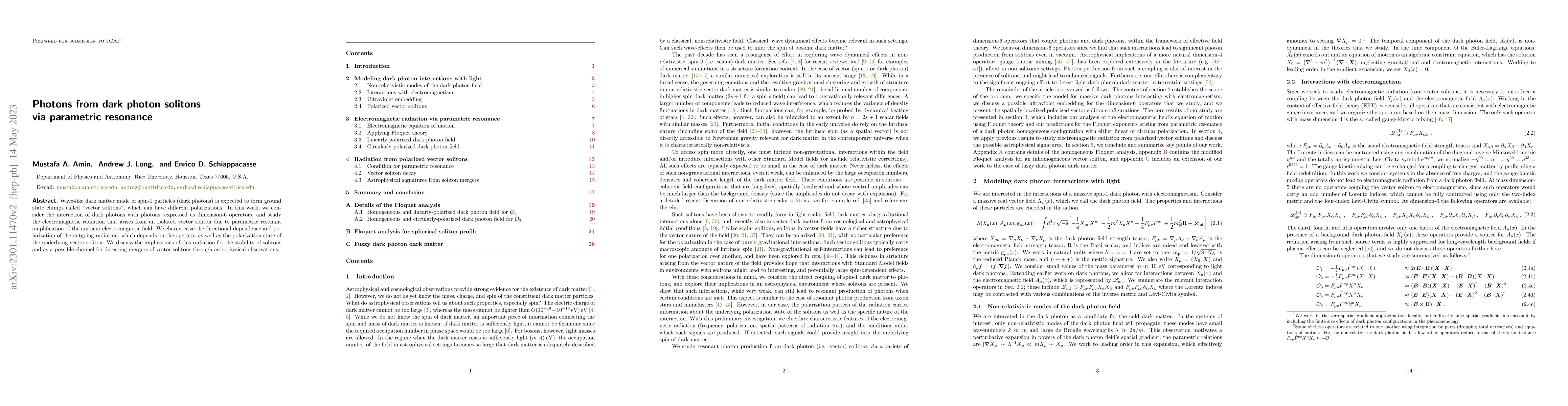 Thumbnail for Photons from dark photon solitons via parametric resonance
