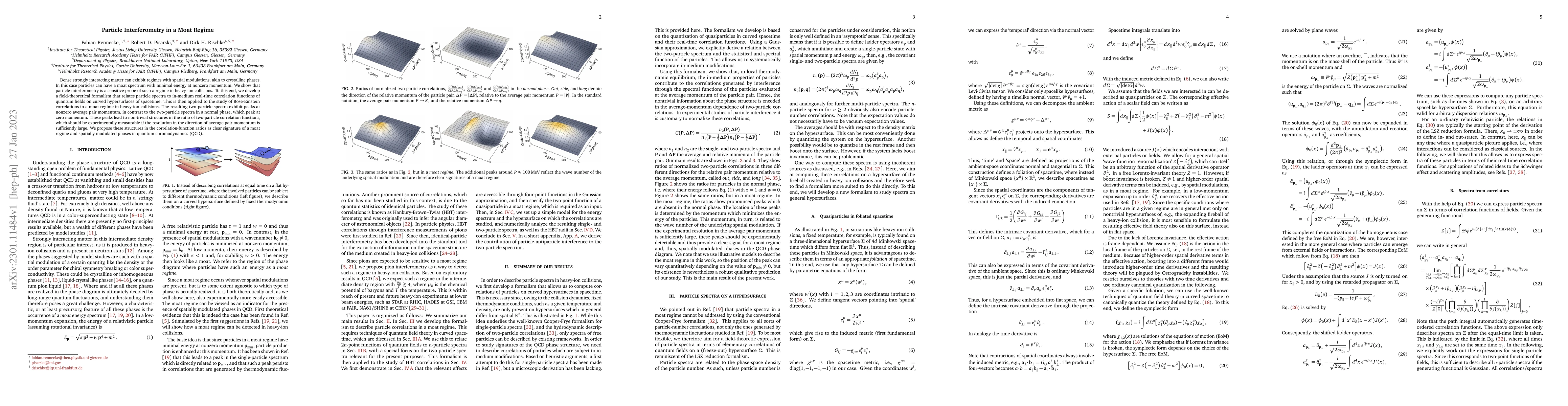 Thumbnail for Particle Interferometry in a Moat Regime