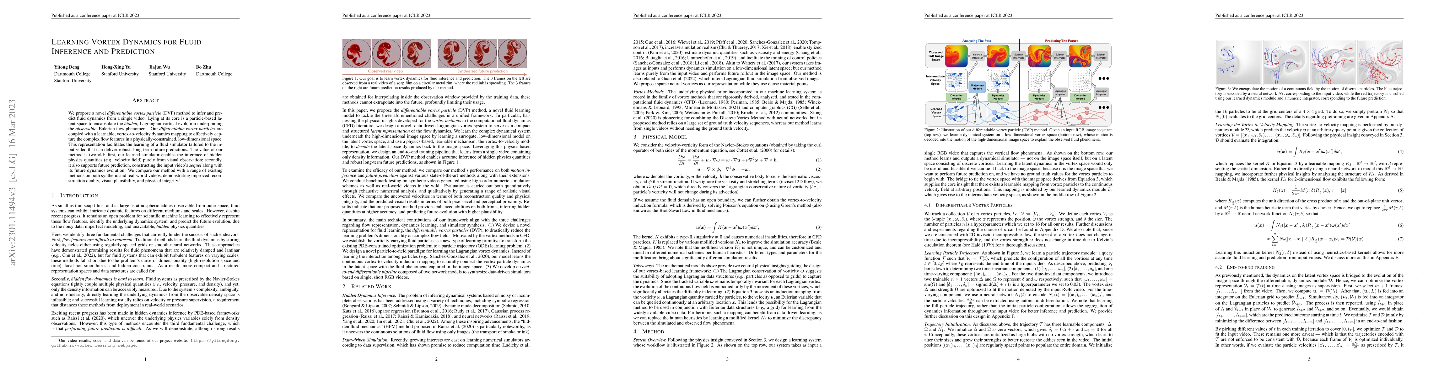 Thumbnail for Learning Vortex Dynamics for Fluid Inference and Prediction