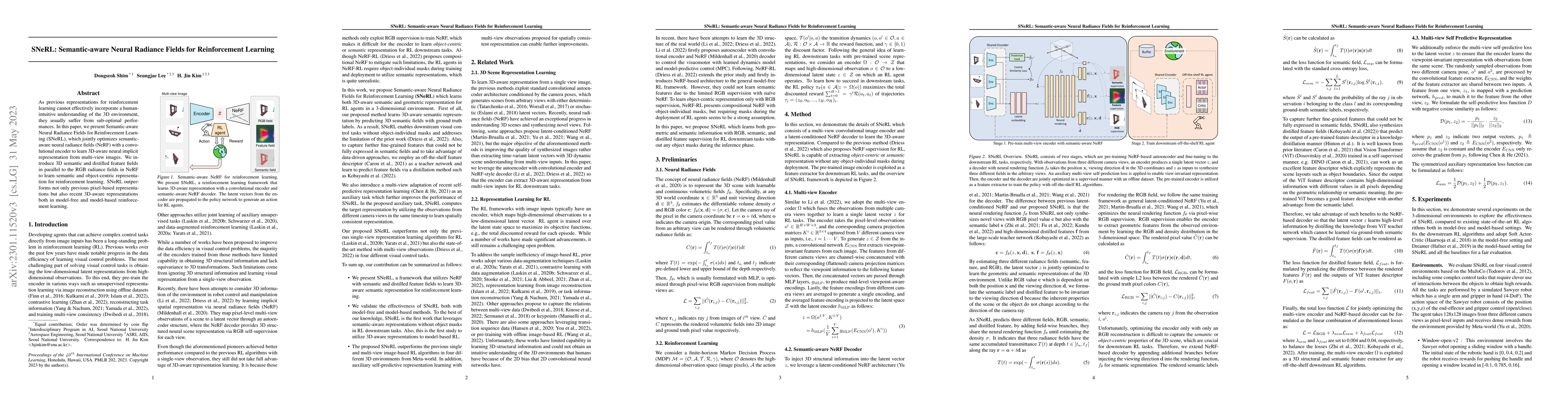 Thumbnail for SNeRL: Semantic-aware Neural Radiance Fields for Reinforcement Learning