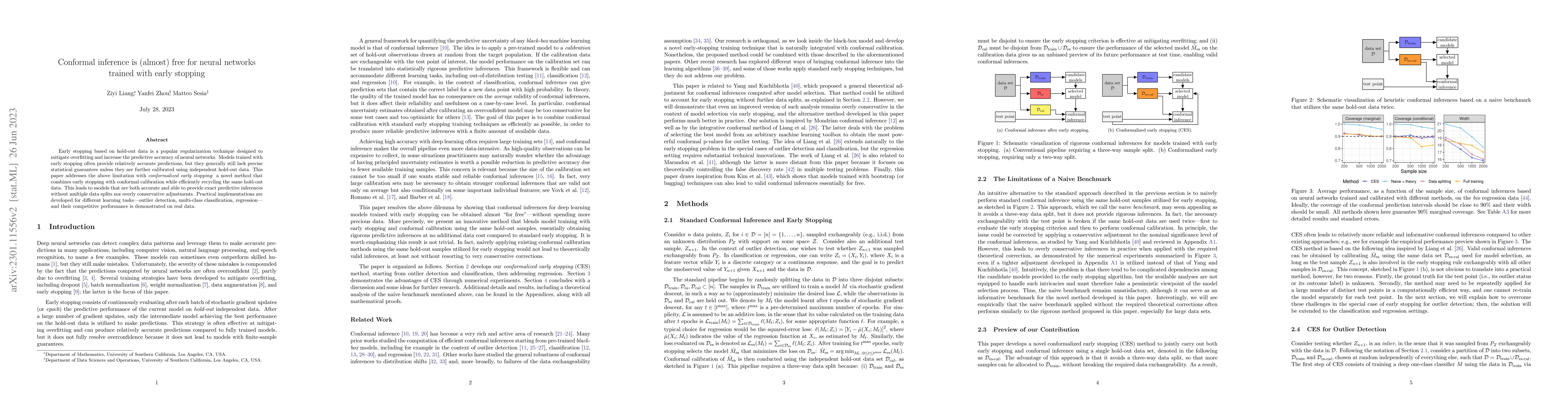 Thumbnail for Conformal inference is (almost) free for neural networks trained with
  early stopping
