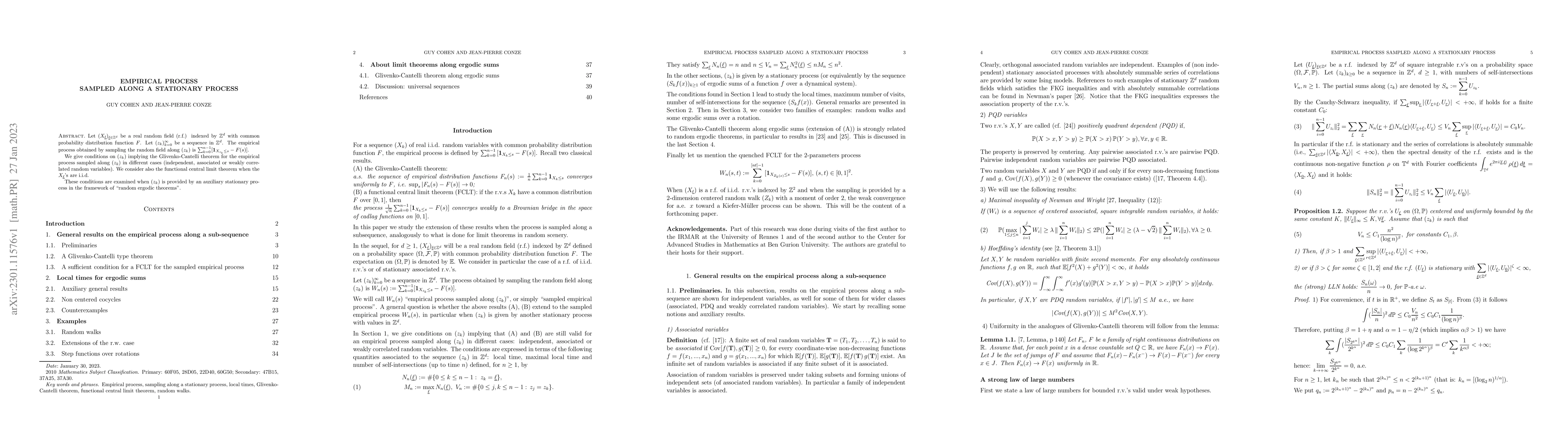 Thumbnail for Empirical process sampled along a stationary process