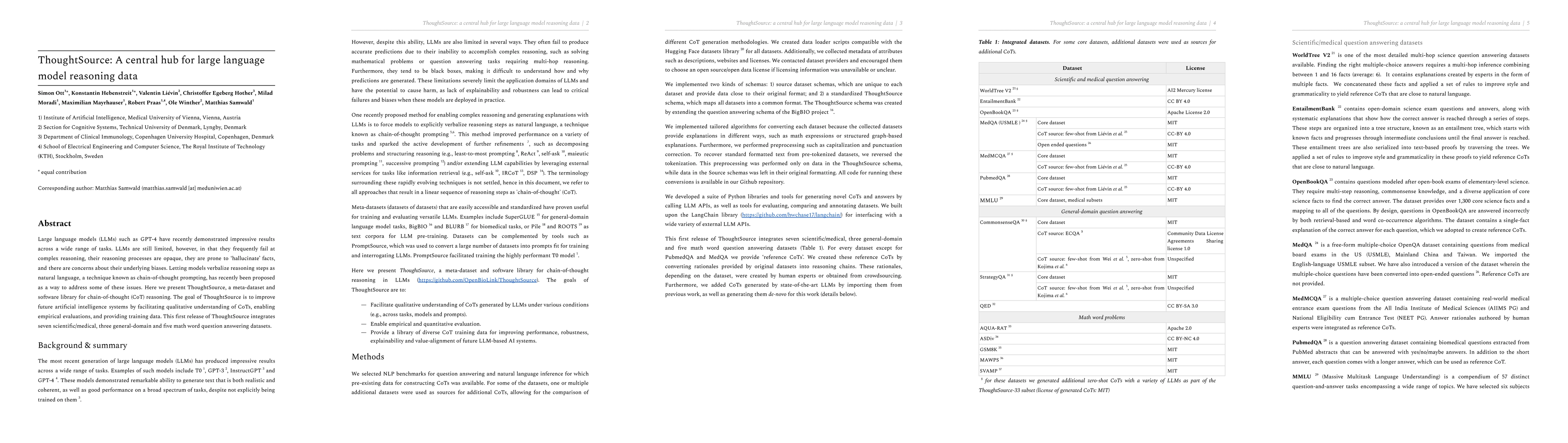 Thumbnail for ThoughtSource: A central hub for large language model reasoning data