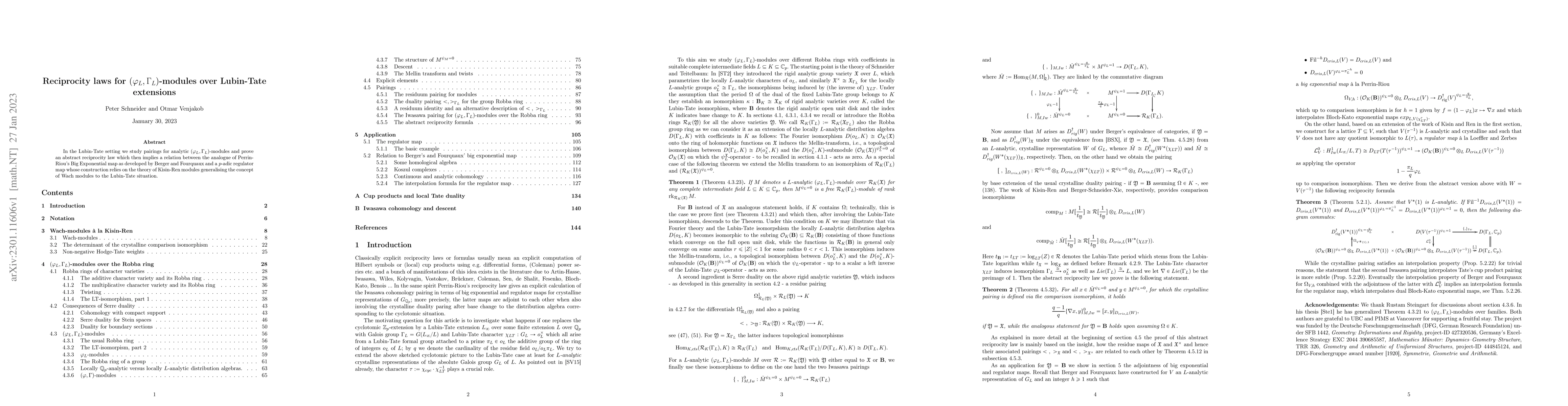 Thumbnail for Reciprocity laws for $(\varphi_L,\Gamma_L)$-modules over Lubin-Tate
  extensions