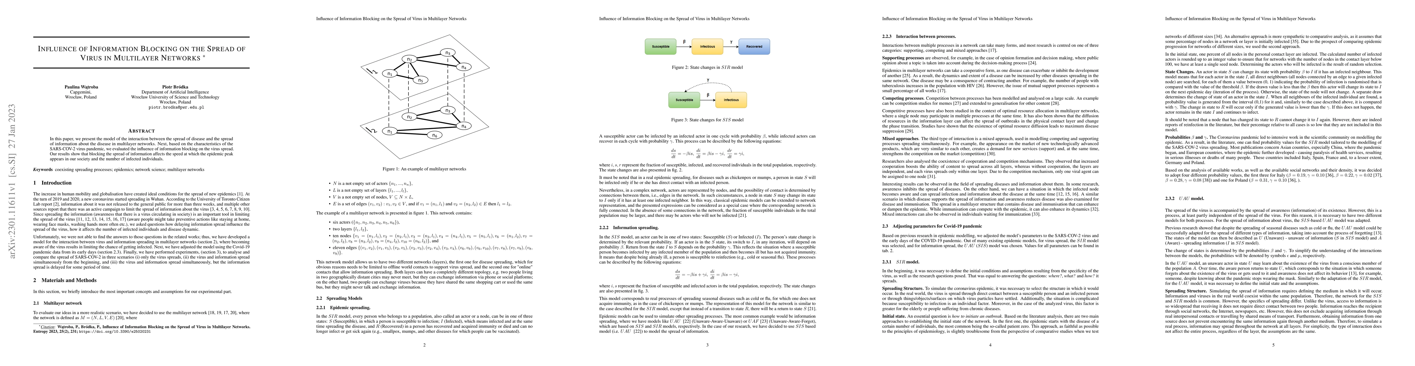 Thumbnail for Influence of Information Blocking on the Spread of Virus in Multilayer
  Networks