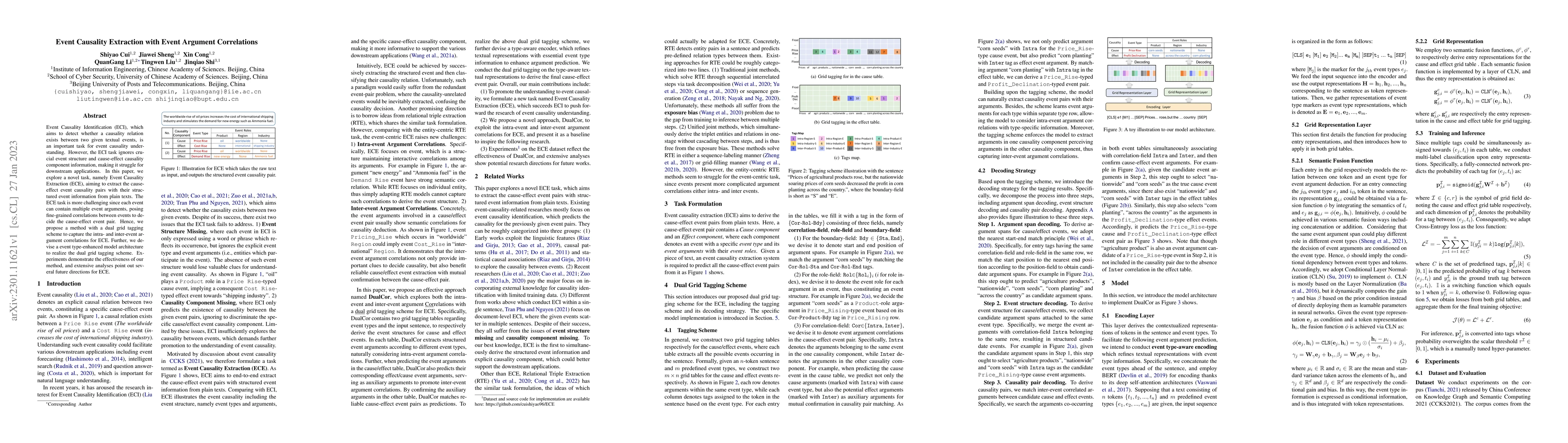 Thumbnail for Event Causality Extraction with Event Argument Correlations