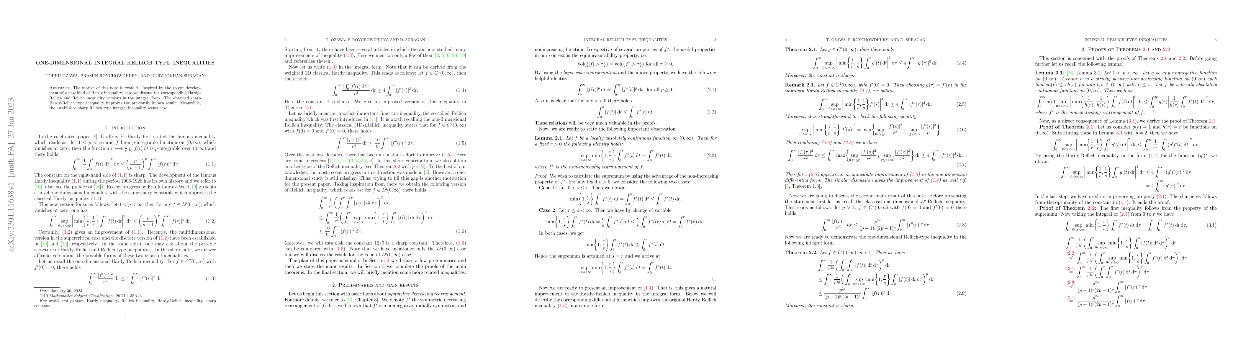 Thumbnail for One-dimensional integral Rellich type inequalities