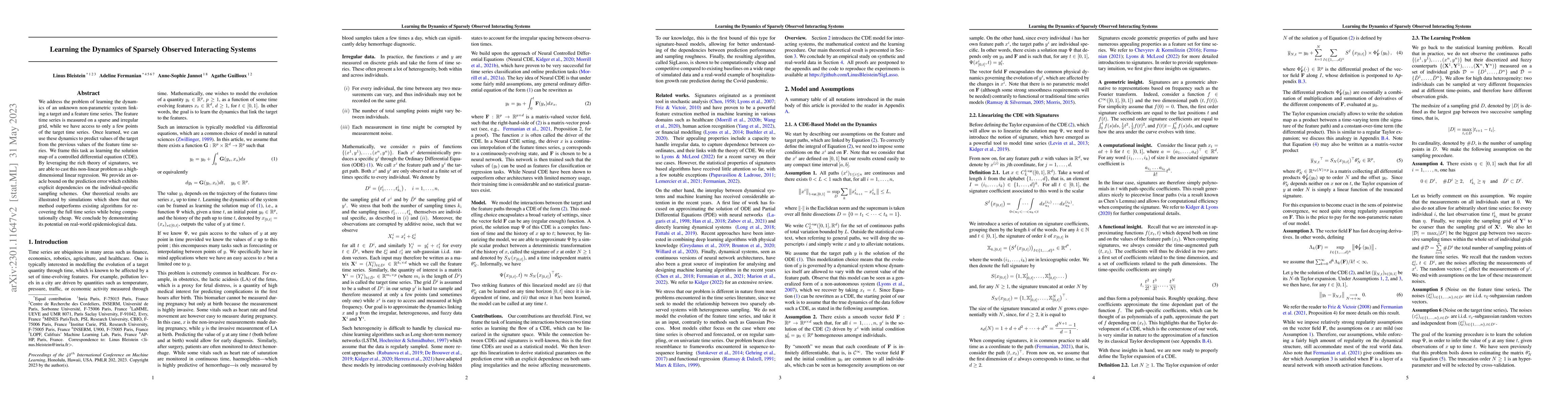 Thumbnail for Learning the Dynamics of Sparsely Observed Interacting Systems