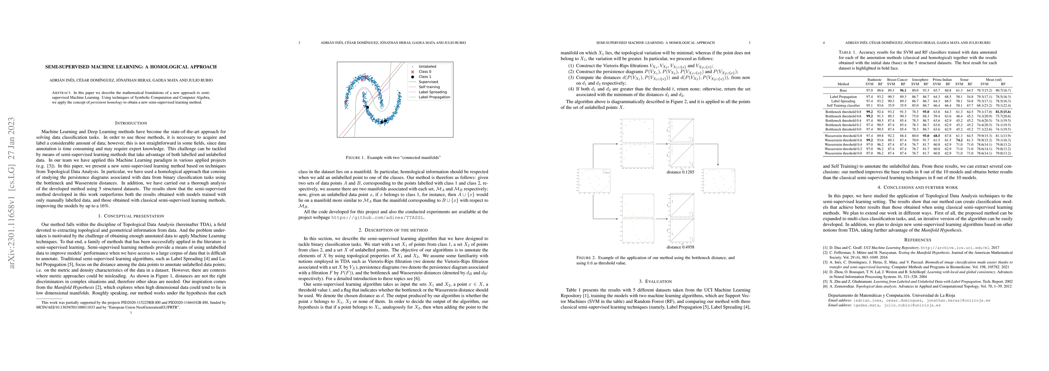 Thumbnail for Semi-Supervised Machine Learning: a Homological Approach