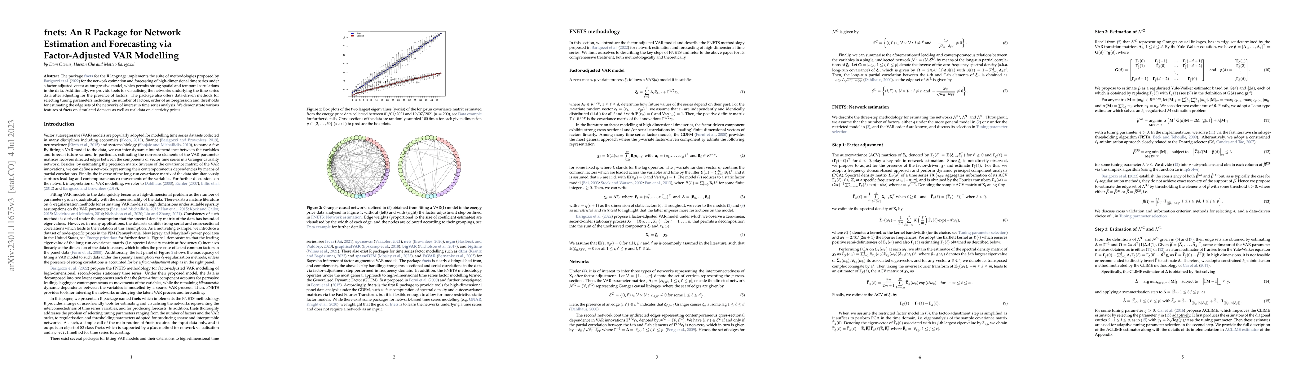 Thumbnail for fnets: An R Package for Network Estimation and Forecasting via
  Factor-Adjusted VAR Modelling