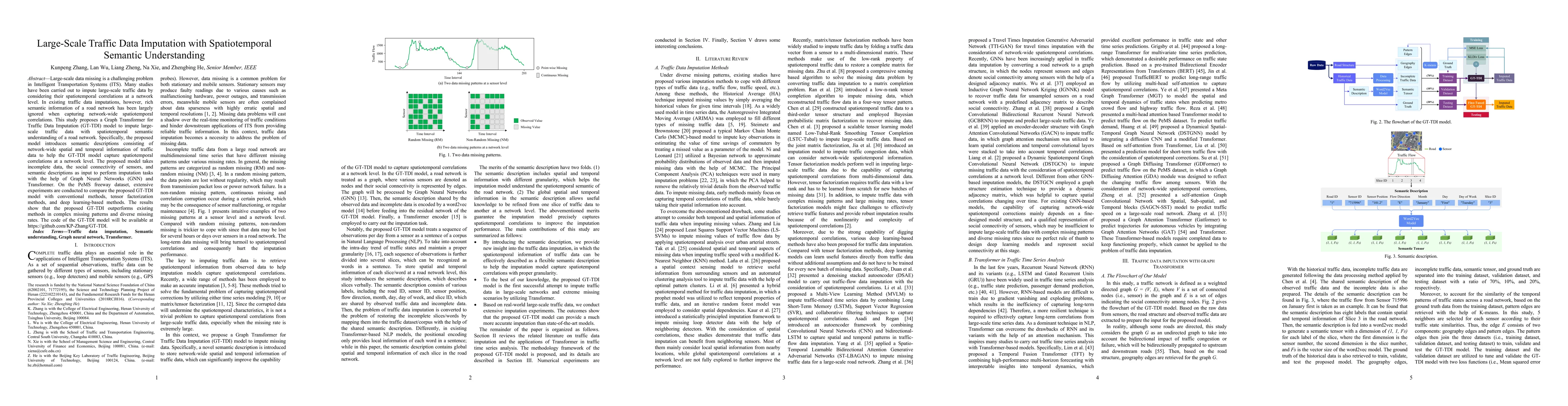 Thumbnail for Large-Scale Traffic Data Imputation with Spatiotemporal Semantic
  Understanding