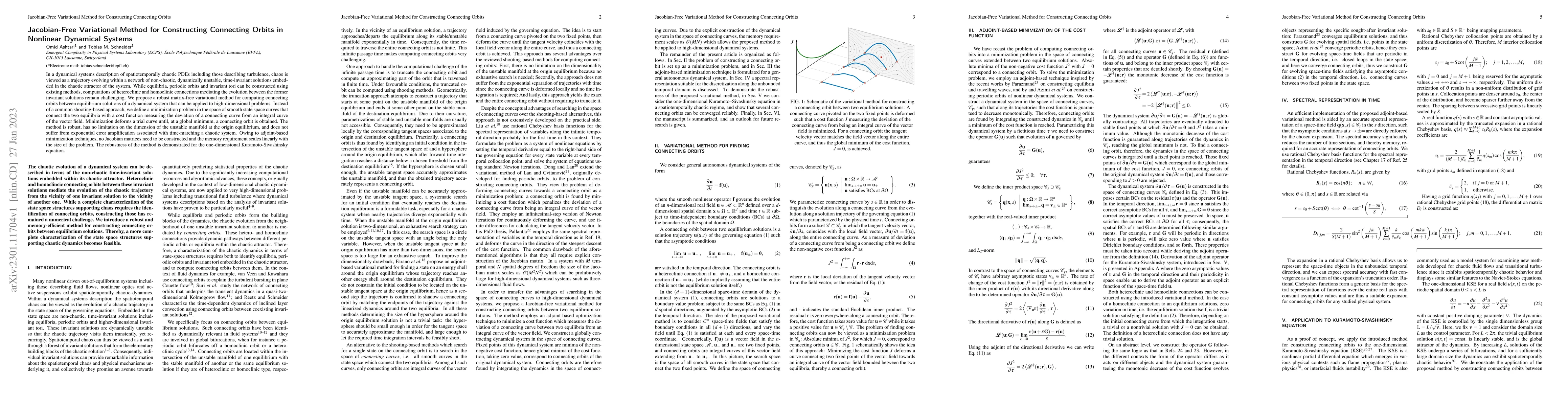 Thumbnail for Jacobian-Free Variational Method for Constructing Connecting Orbits in
  Nonlinear Dynamical Systems