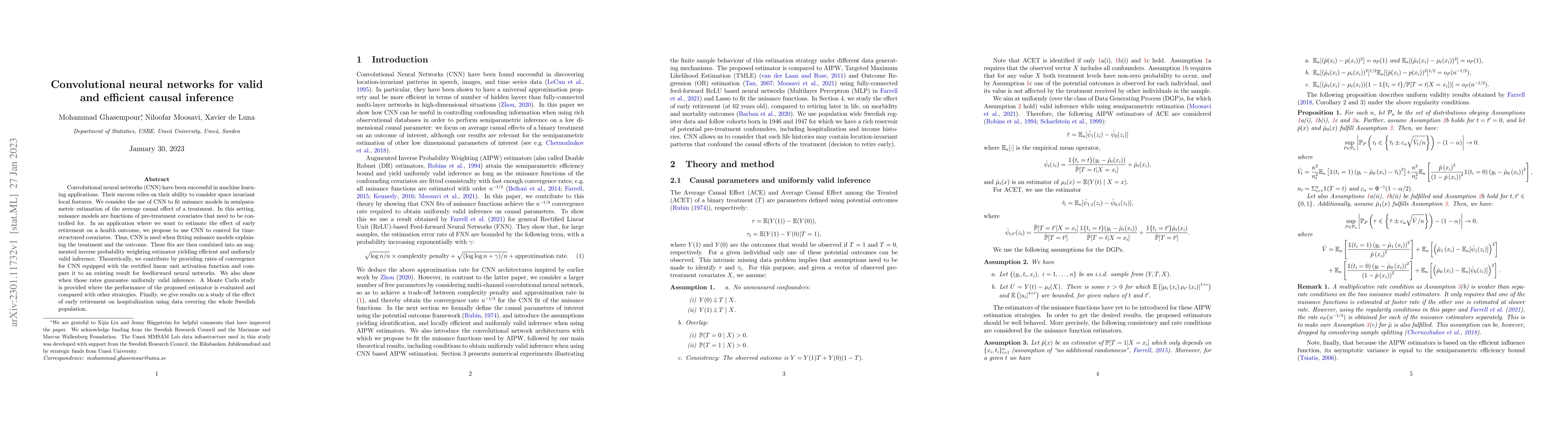 Thumbnail for Convolutional neural networks for valid and efficient causal inference