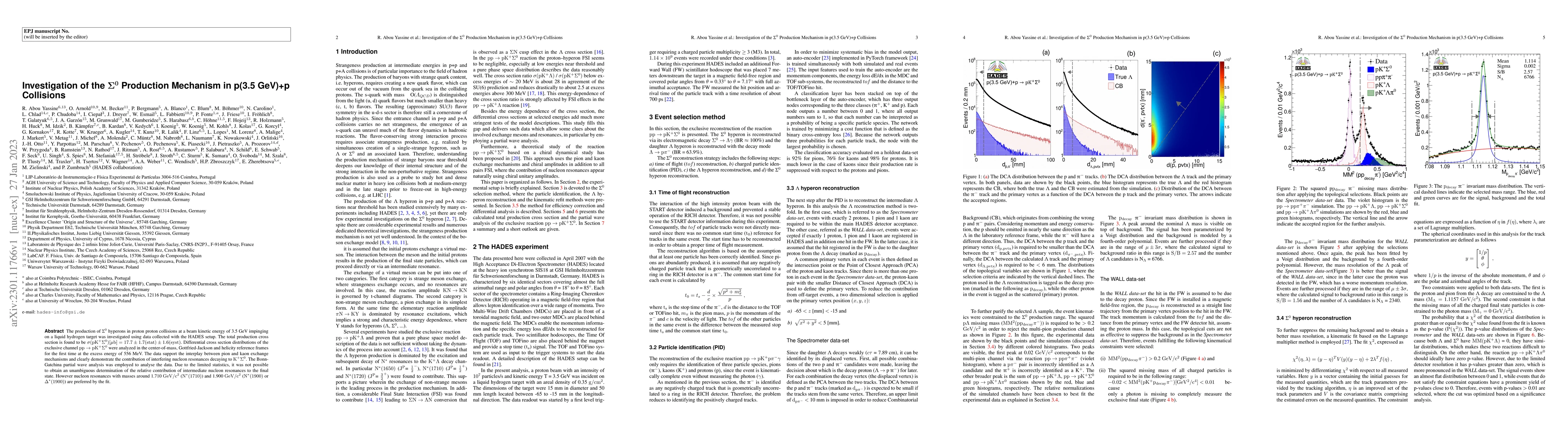Thumbnail for Investigation of the $\mathbf{\Sigma^{0}}$ Production Mechanism in p(3.5
  GeV)+p Collisions