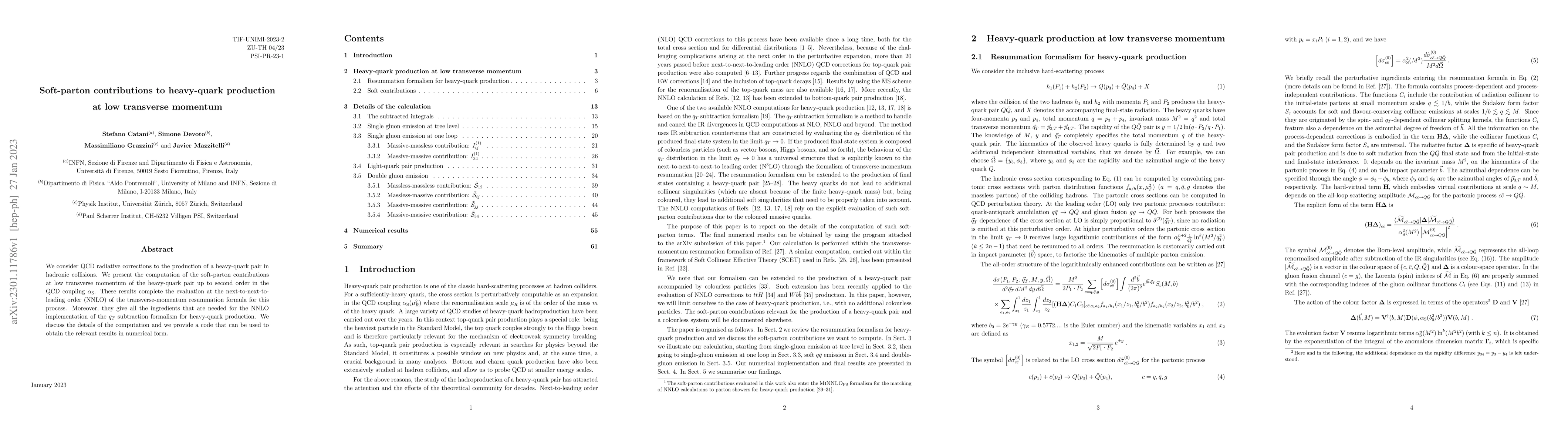 Thumbnail for Soft-parton contributions to heavy-quark production at low transverse
  momentum