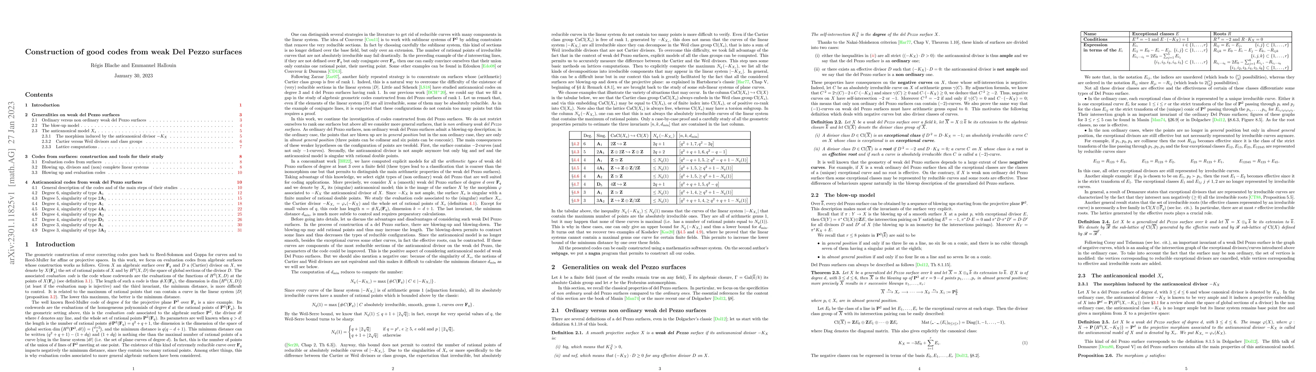 Thumbnail for Construction of good codes from weak Del Pezzo surfaces