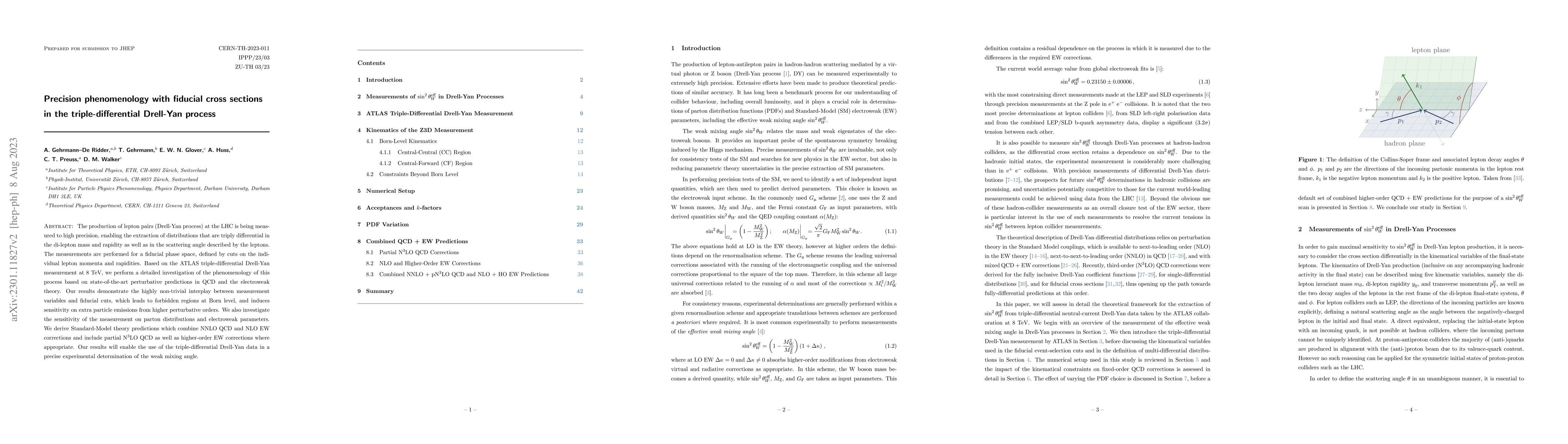 Thumbnail for Precision phenomenology with fiducial cross sections in the
  triple-differential Drell-Yan process