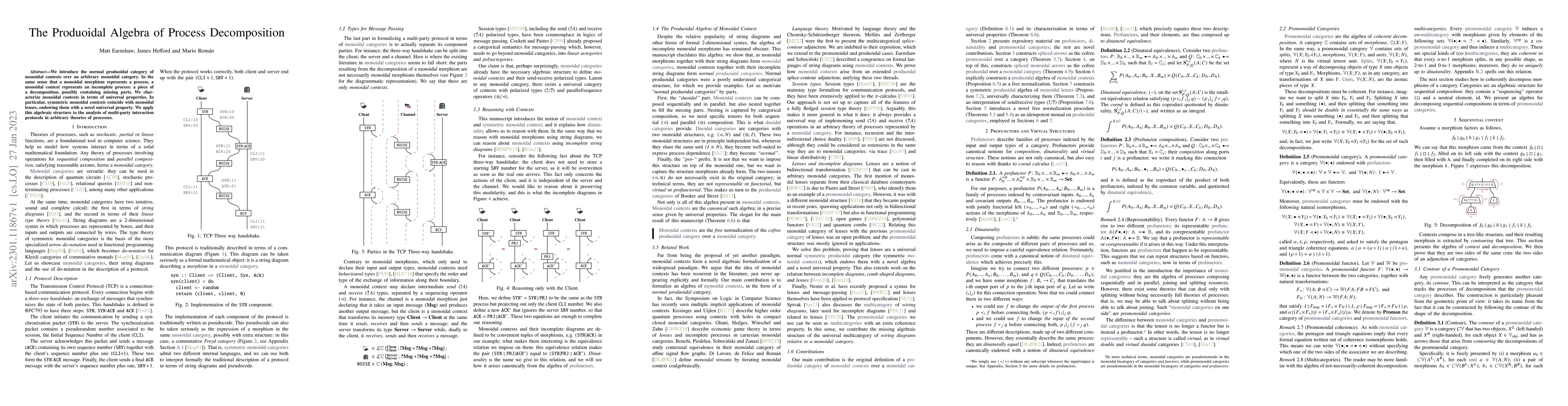 Thumbnail for The Produoidal Algebra of Process Decomposition