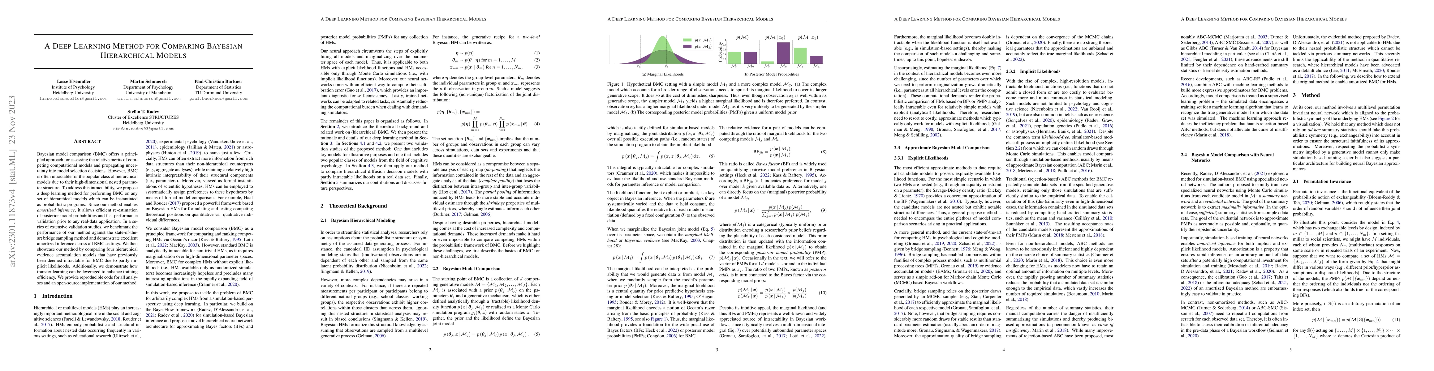 Thumbnail for A Deep Learning Method for Comparing Bayesian Hierarchical Models