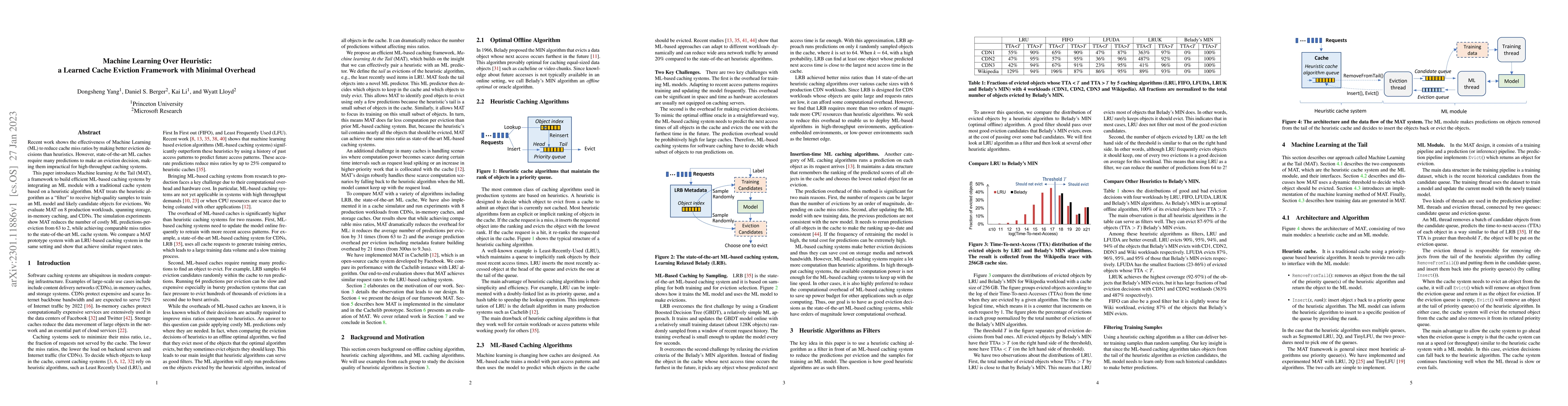 Thumbnail for A Learned Cache Eviction Framework with Minimal Overhead