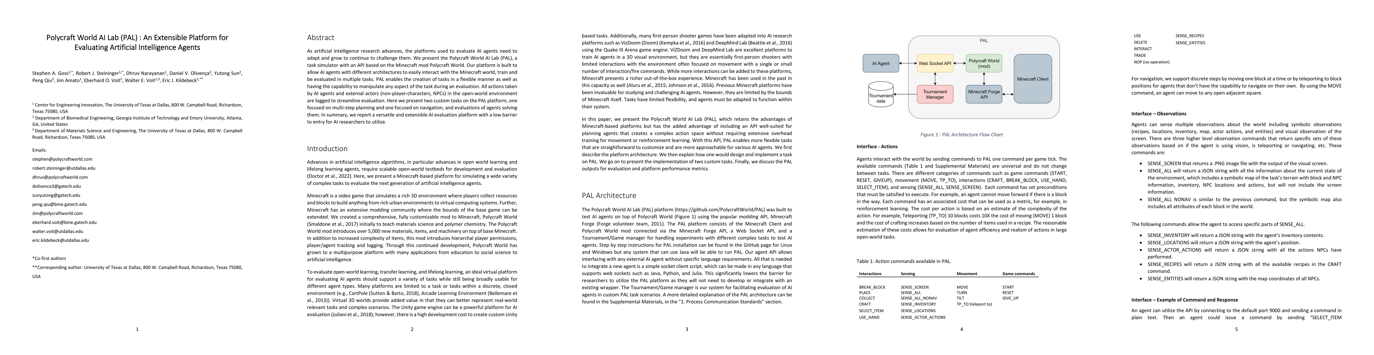 Thumbnail for Polycraft World AI Lab (PAL): An Extensible Platform for Evaluating
  Artificial Intelligence Agents
