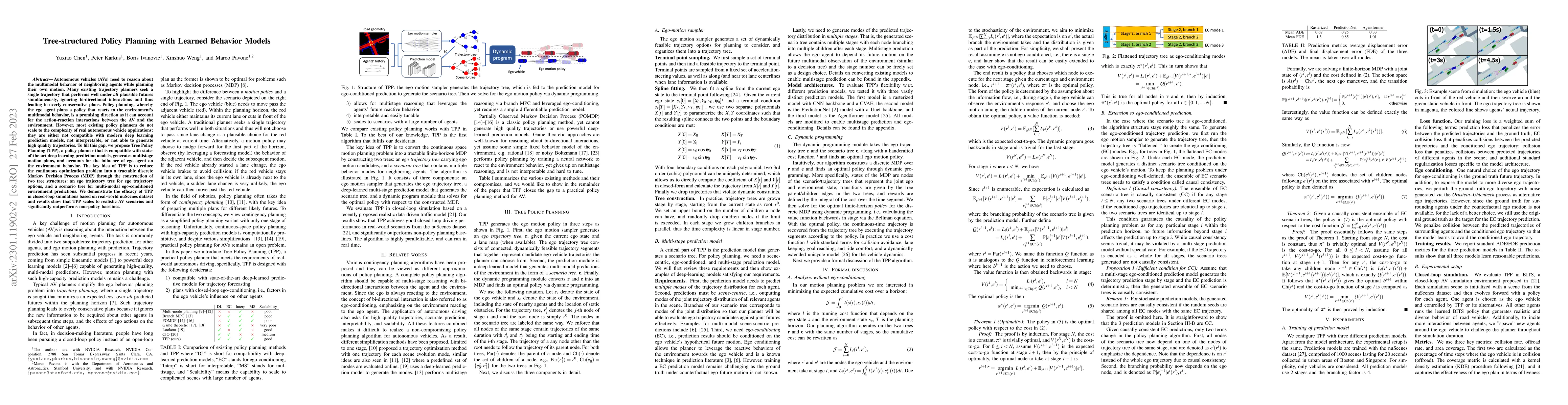 Thumbnail for Tree-structured Policy Planning with Learned Behavior Models