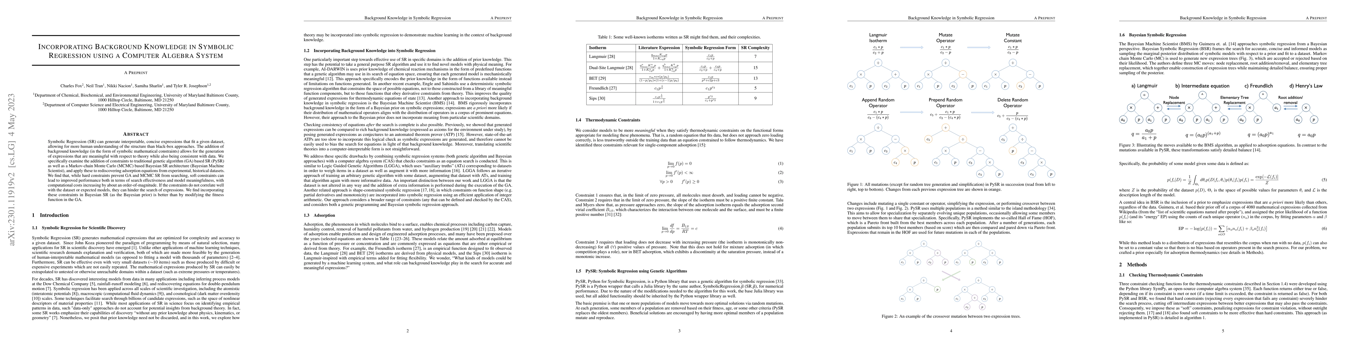 Thumbnail for Incorporating Background Knowledge in Symbolic Regression using a
  Computer Algebra System