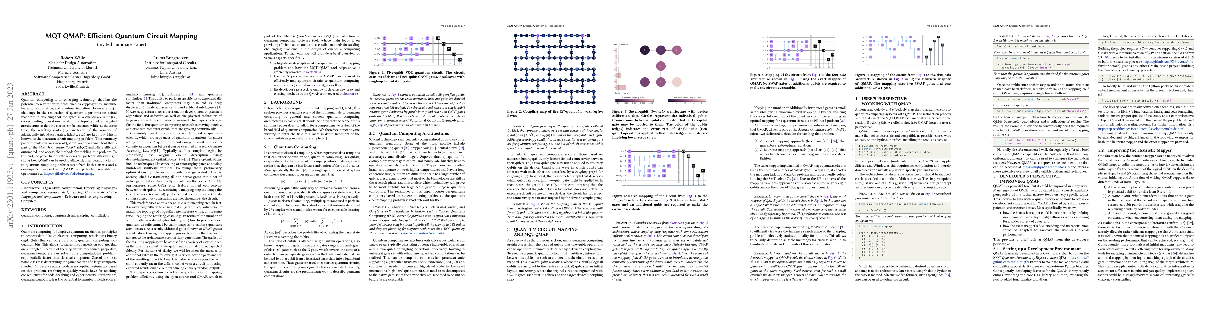 Thumbnail for MQT QMAP: Efficient Quantum Circuit Mapping