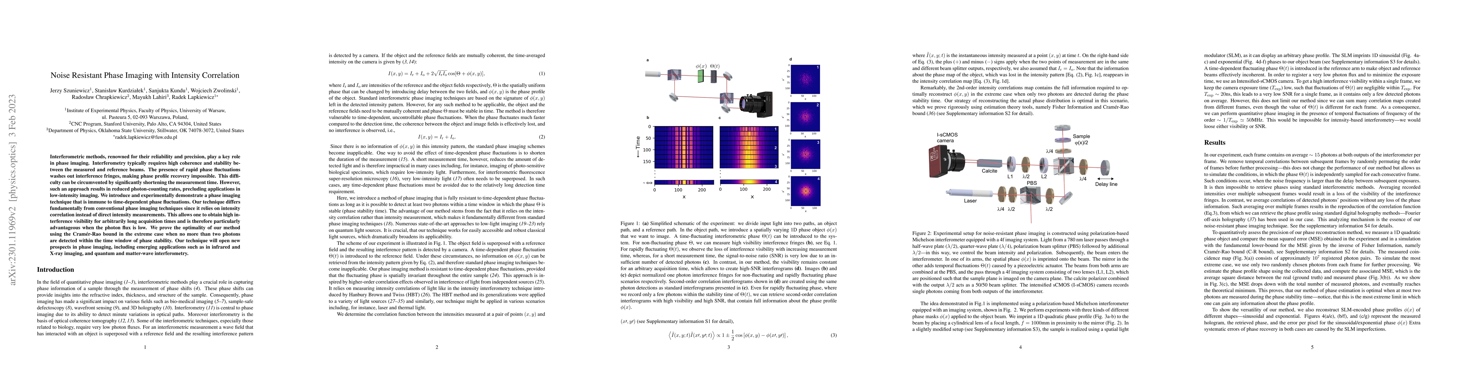 Thumbnail for Noise Resistant Phase Imaging with Intensity Correlation