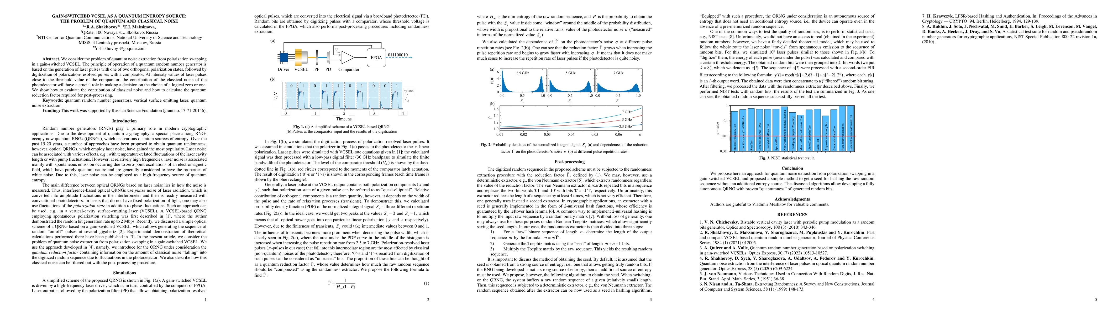 Thumbnail for Gain-switched vcsel as a quantum entropy source: the problem of quantum
  and classical noise