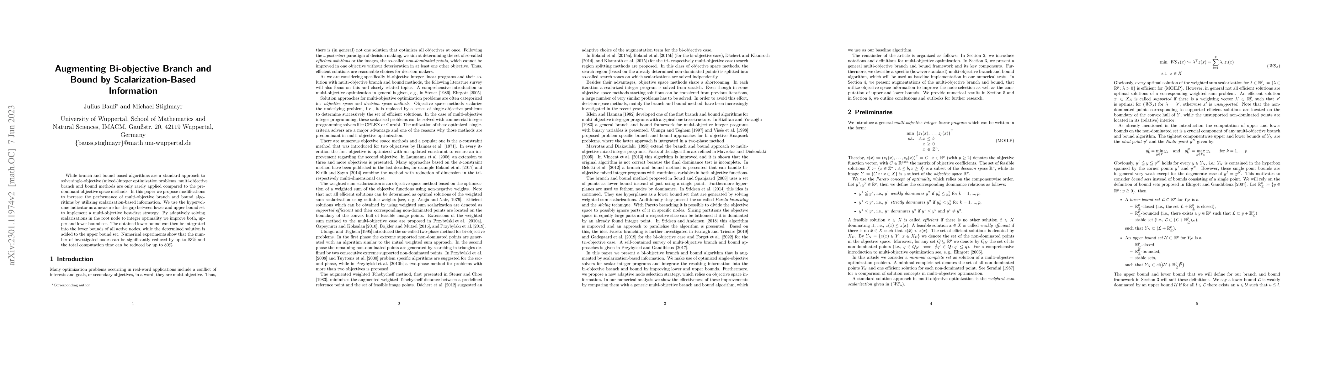 Thumbnail for Augmenting Bi-objective Branch and Bound by Scalarization-Based
  Information