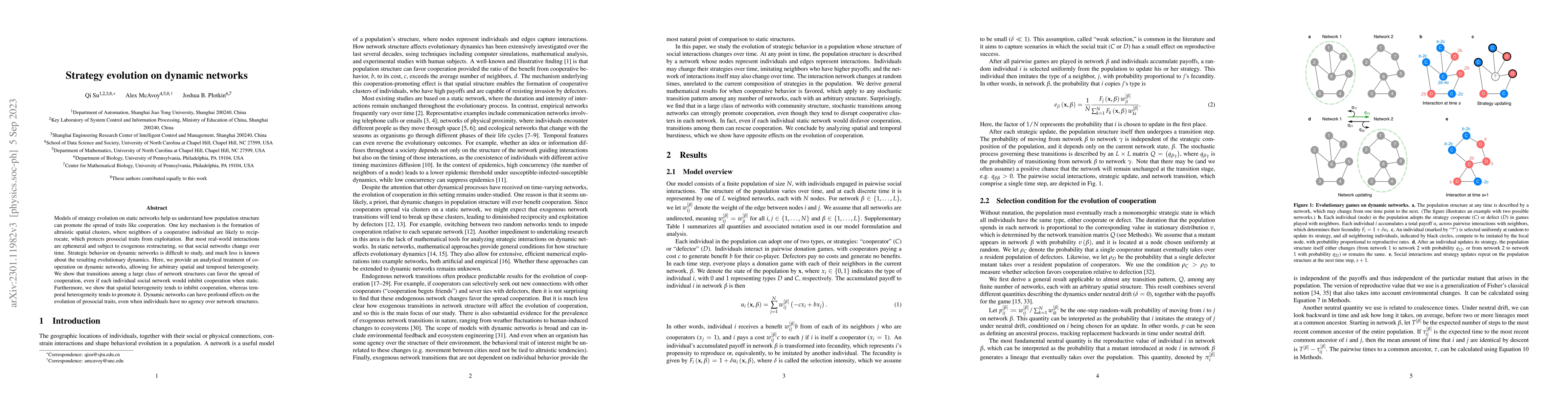Thumbnail for Strategy evolution on dynamic networks