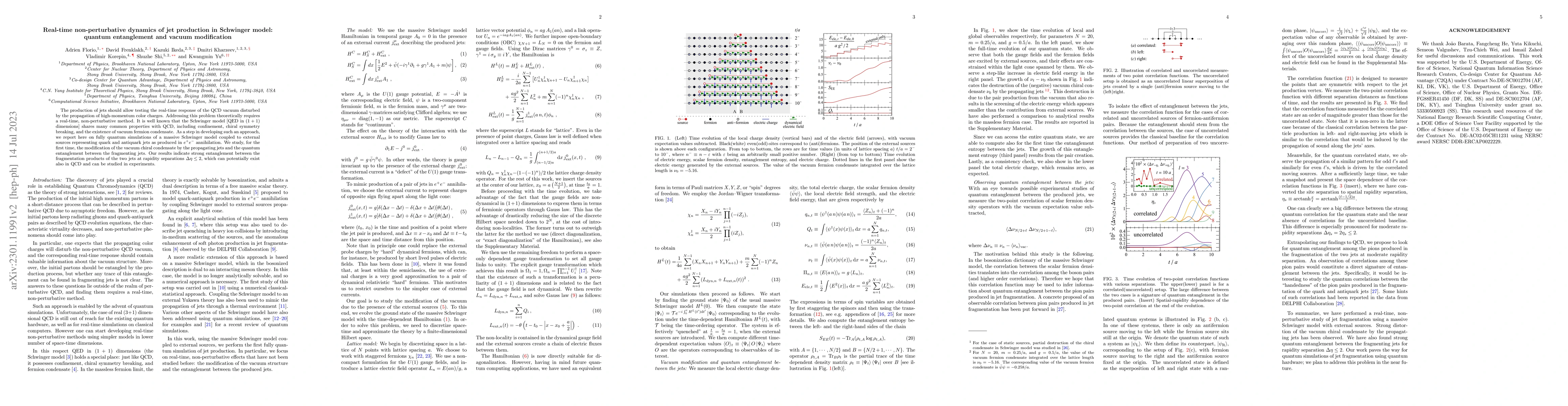 Thumbnail for Real-time non-perturbative dynamics of jet production: quantum
  entanglement and vacuum modification