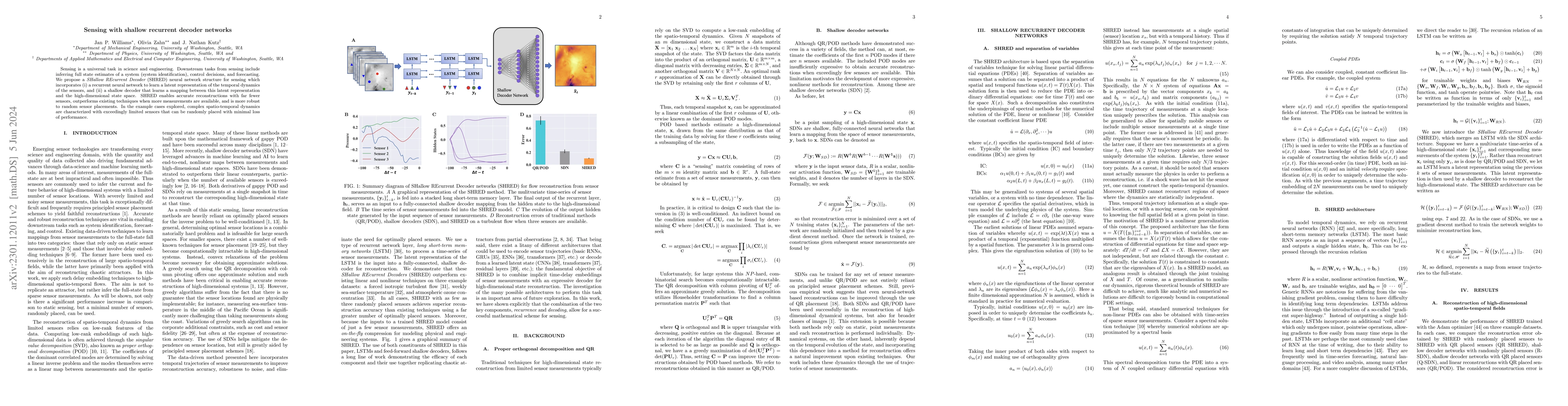 Thumbnail for Sensing with shallow recurrent decoder networks