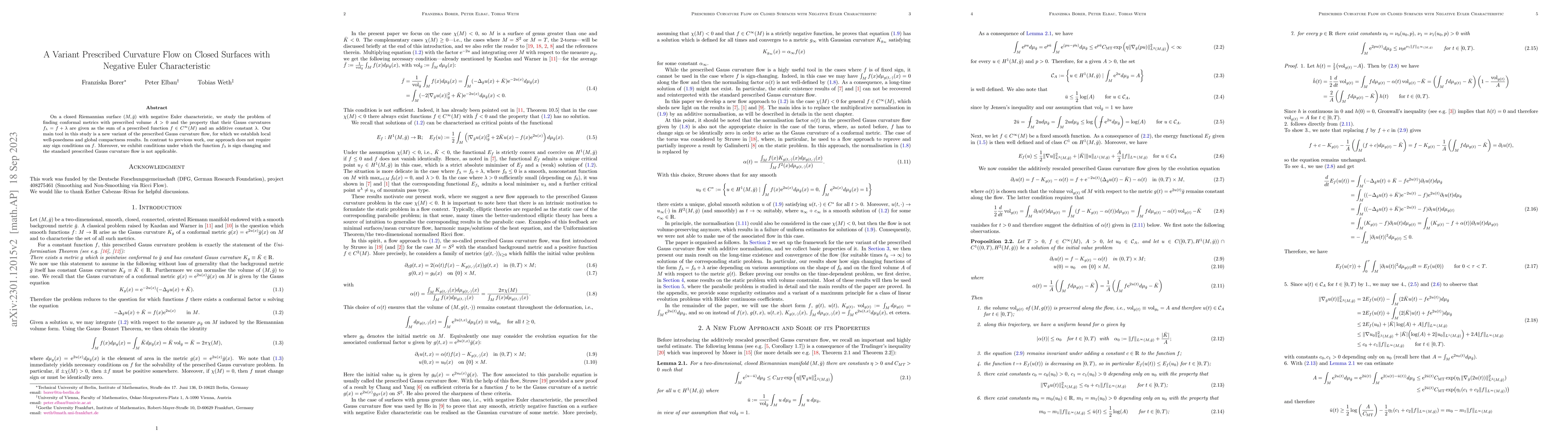 Thumbnail for A Variant Prescribed Curvature Flow on Closed Surfaces with Negative
  Euler Characteristic