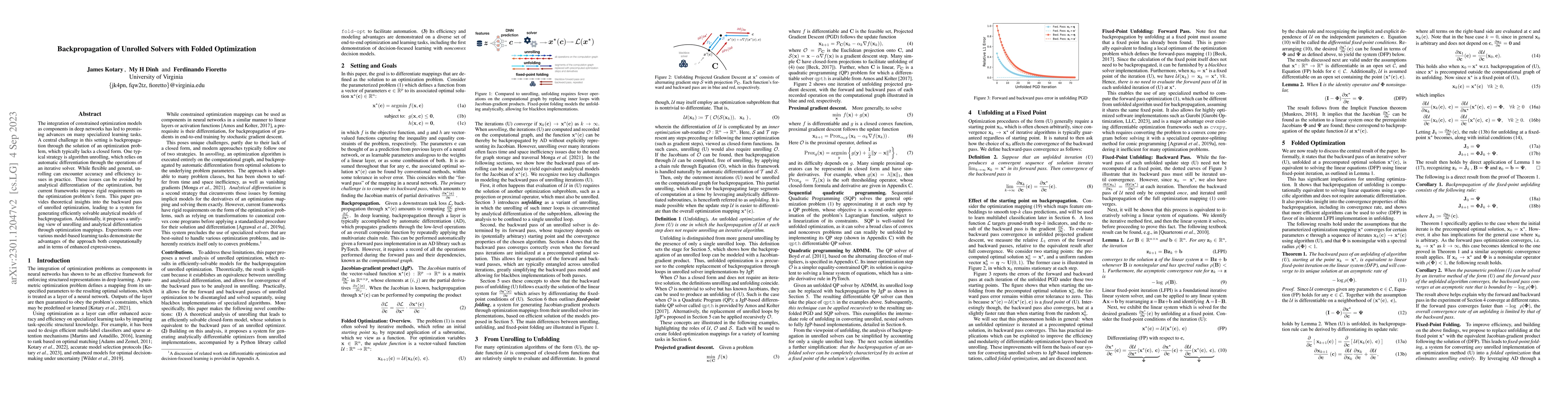 Thumbnail for Backpropagation of Unrolled Solvers with Folded Optimization