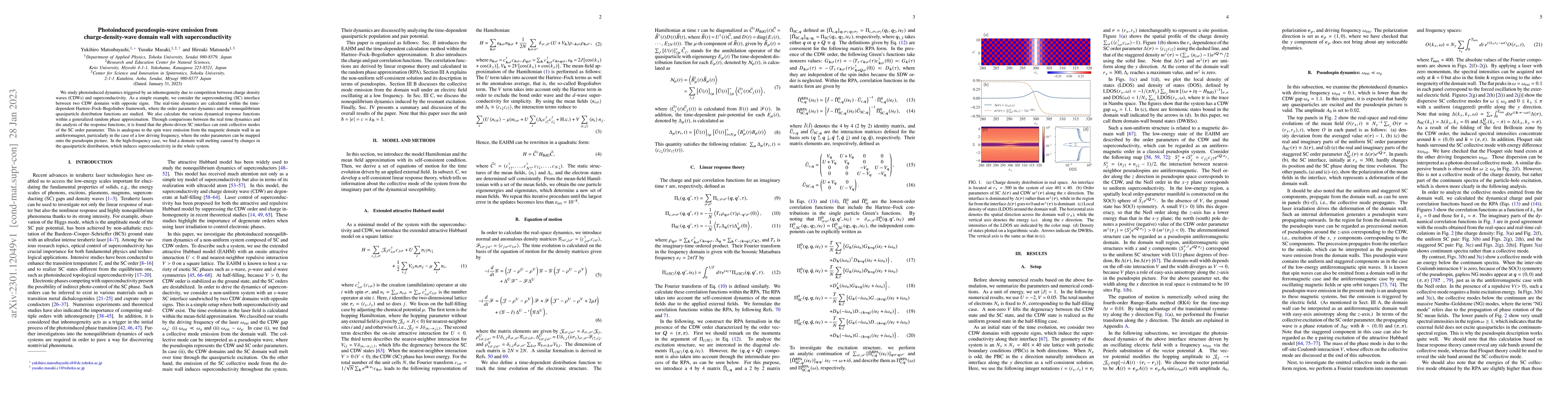 Thumbnail for Photoinduced pseudospin-wave emission from charge-density-wave domain
  wall with superconductivity