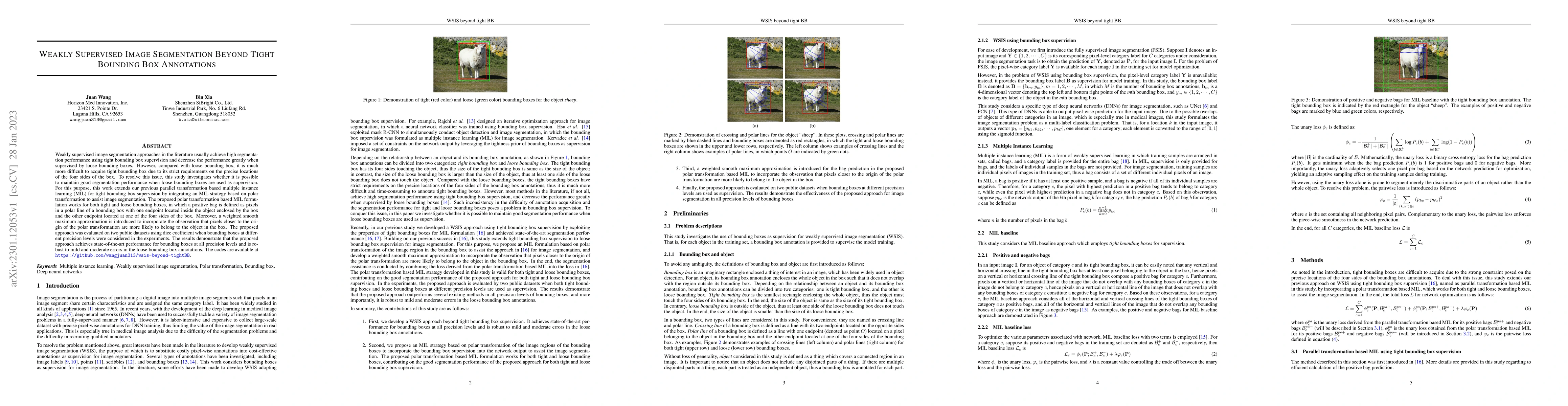 Thumbnail for Weakly Supervised Image Segmentation Beyond Tight Bounding Box
  Annotations