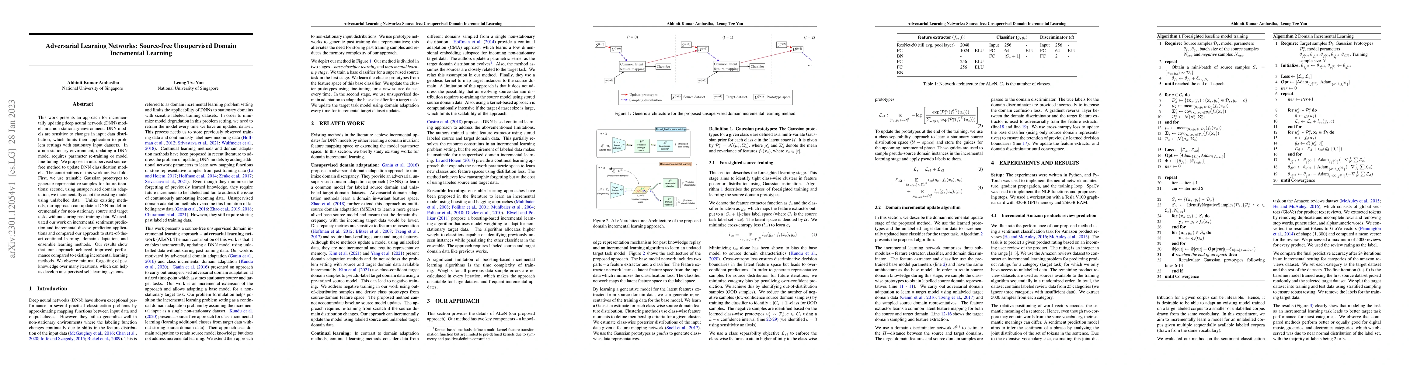 Thumbnail for Adversarial Learning Networks: Source-free Unsupervised Domain
  Incremental Learning